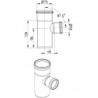 EUROPIPE SINGLE 90 JUNCTION 50 X 75MM - (830.050.075 S) - Image 2