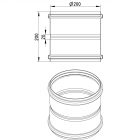 EUROPIPE 200MM DOUBLE SOCKET - (841.200.200 S) - Image 2