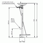 FREE STANDING EYE WASH HAND/FOOT OPERATED - (EEE210) - Image 2