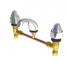 DETENTION HOT & COLD BASIN SET WITH SP003 FIXED SPOUT - STANDARD BREACH - (DET306)