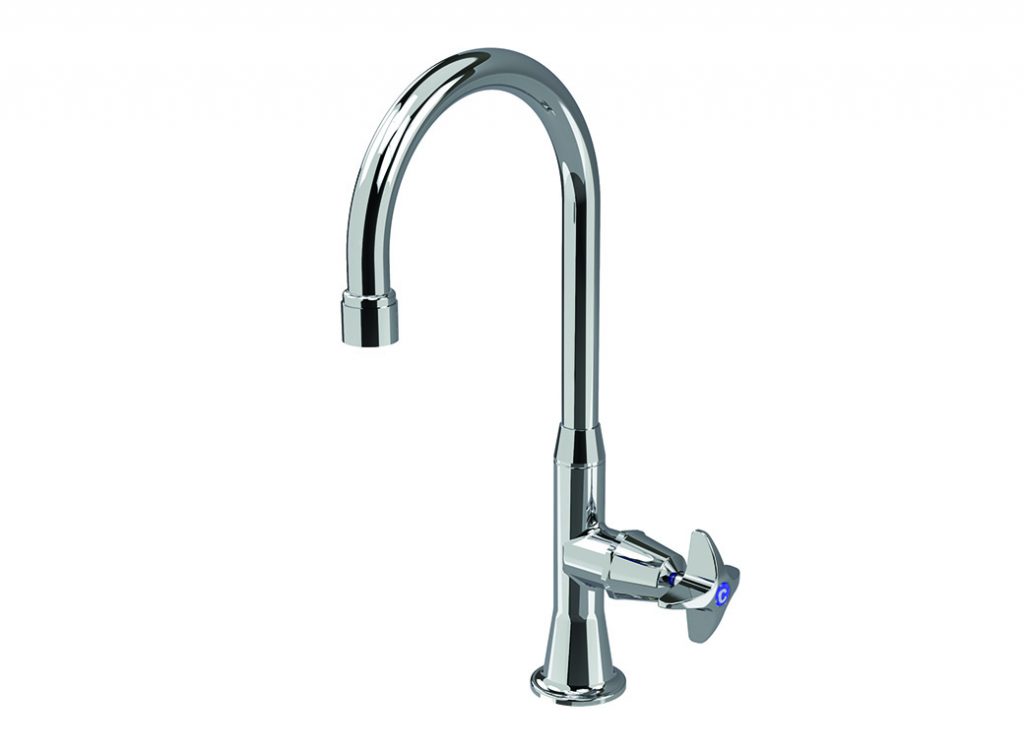 ENWARE HOB MOUNTED GOOSENECK SWIVEL SPOUT BOTTLE FILLER (BUBBFGSHC150)