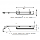 Enware Green LED Light Non Hazardous with Bracket - (ELEDNH-B) - Image 2